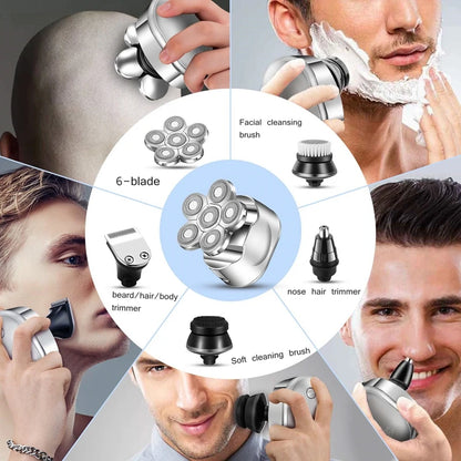 Electric Head Shaver 6 in 1