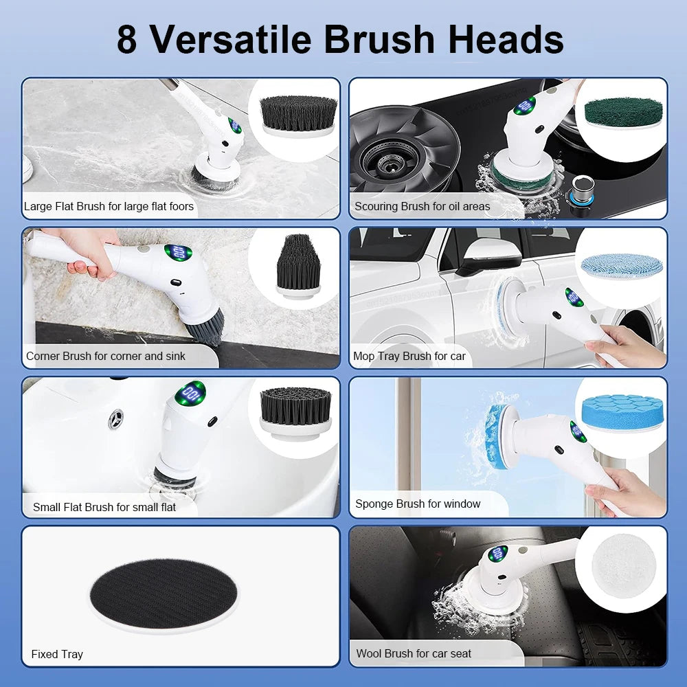 8 in 1 Electric Cleaning Brush